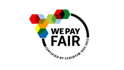 Logo des  «We Pay Fair» Zertifikats